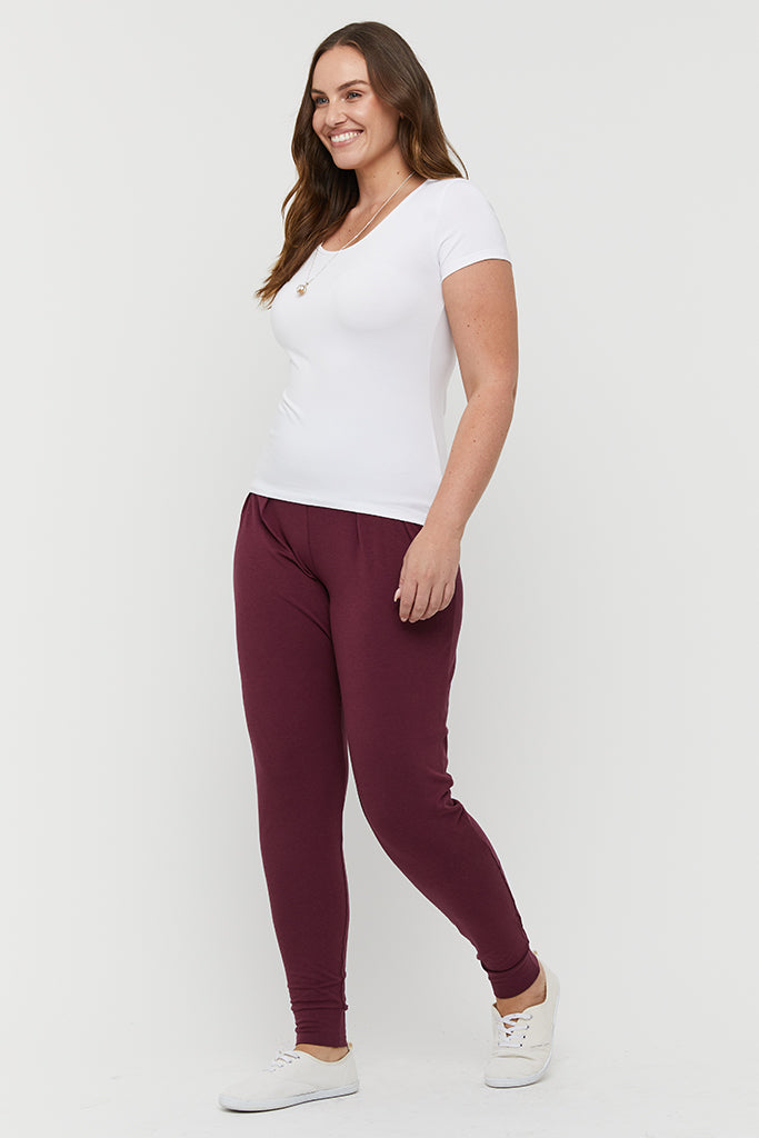 Slouch Pants - Burgundy