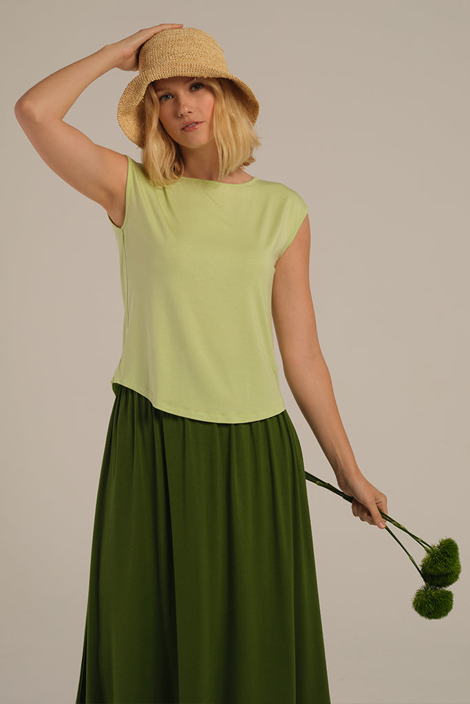 Spade Bamboo Tee - Lettuce