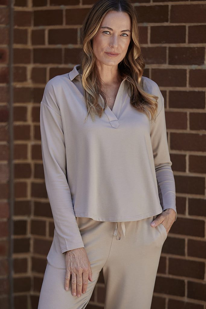 Stevie Top - Taupe