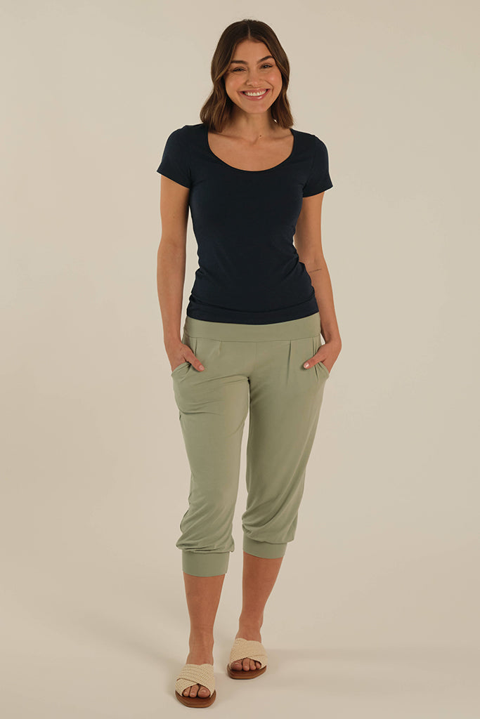 Summer Slouch Pant - Sage