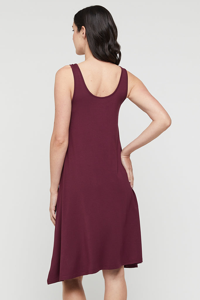 Swing Dress - Burgundy