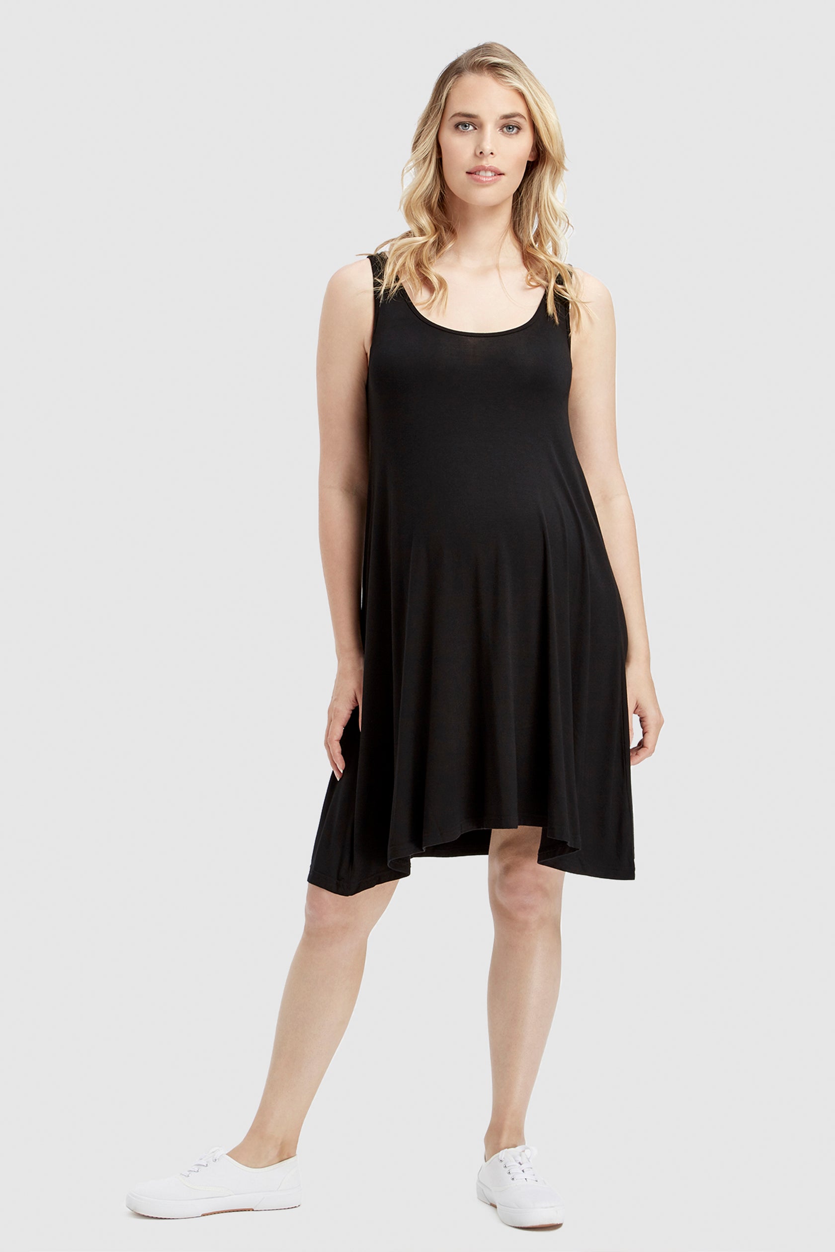 Swing Maternity Dress - Black