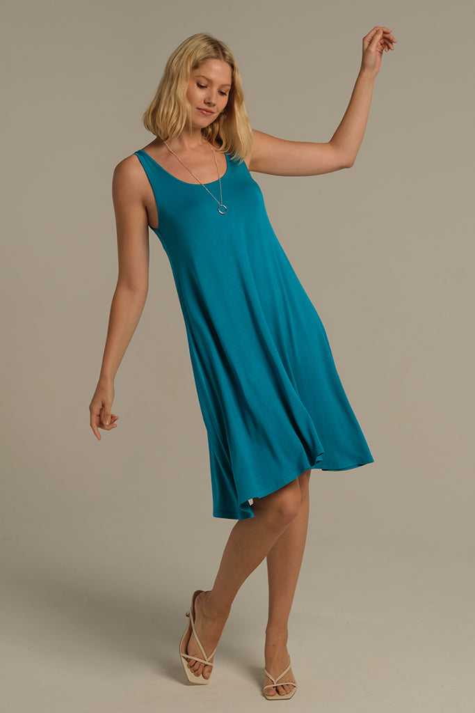 Swing Maternity Dress - Teal