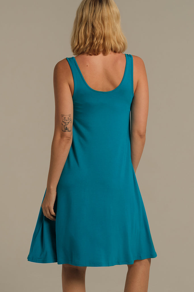 Swing Maternity Dress - Teal