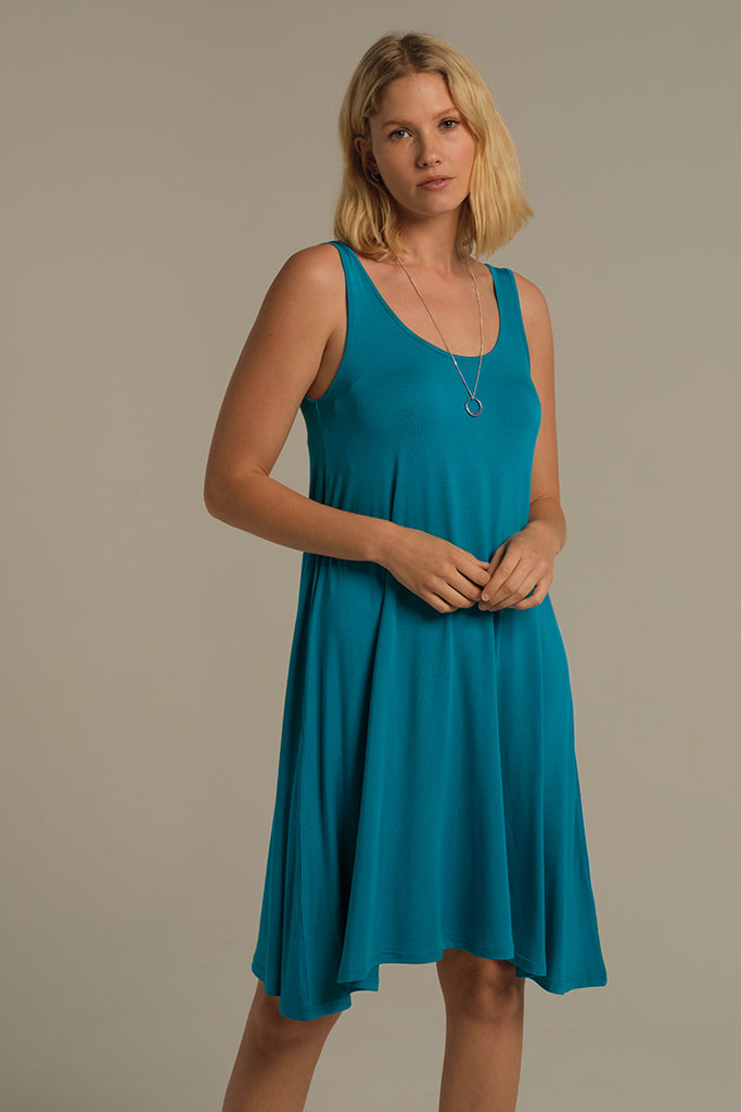 Swing Maternity Dress - Teal