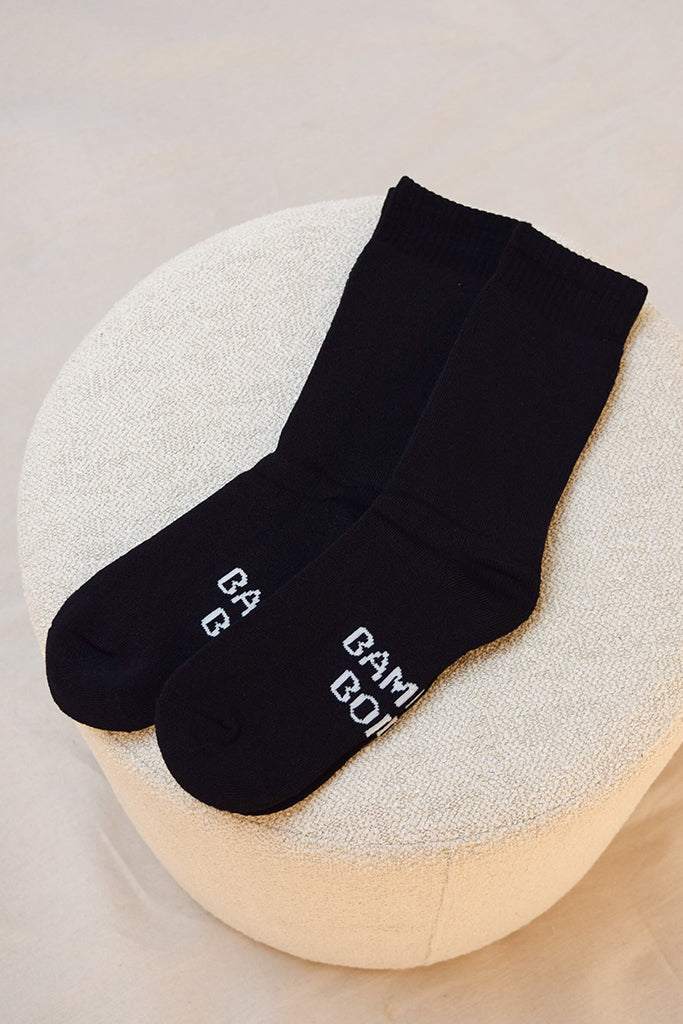 Men's Thick Bamboo Socks 2 Pack - Black