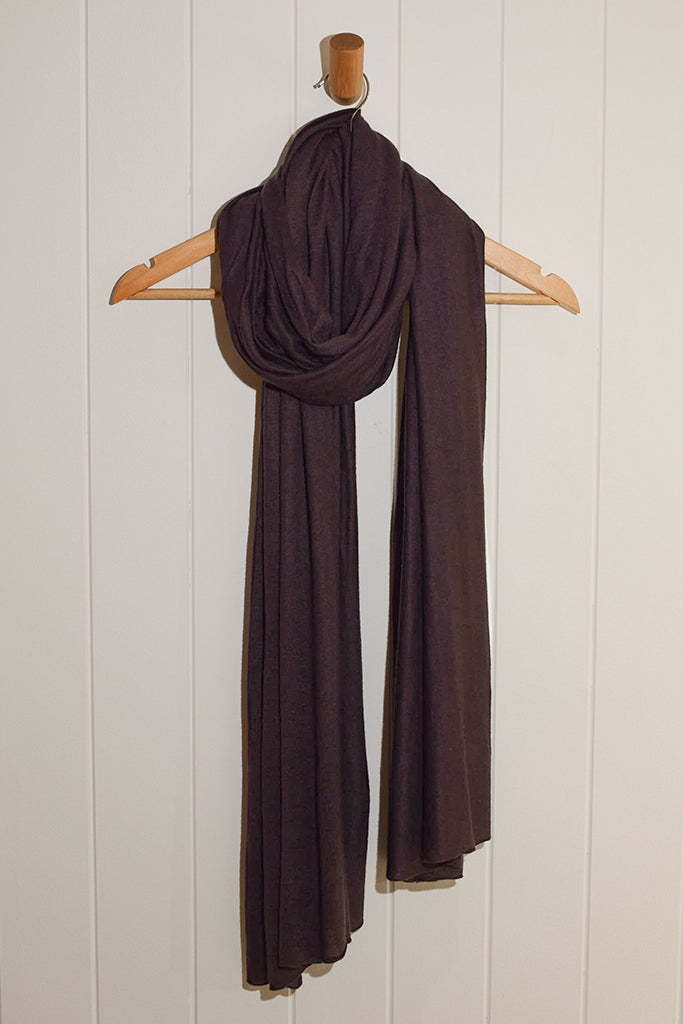 Bamboo Cashmere Wool Travel Wrap - Cacao