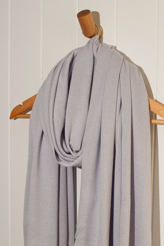 Bamboo & Recycled Cashmere Wool Travel Wrap - Heather