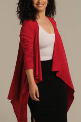 Waterfall Cardigan - True Red