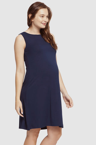 Adele Dress - Navy | Bamboo Body