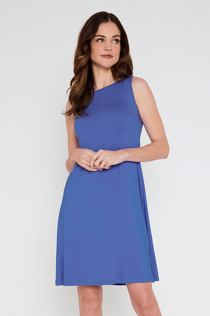 Periwinkle fit and outlet flare dress