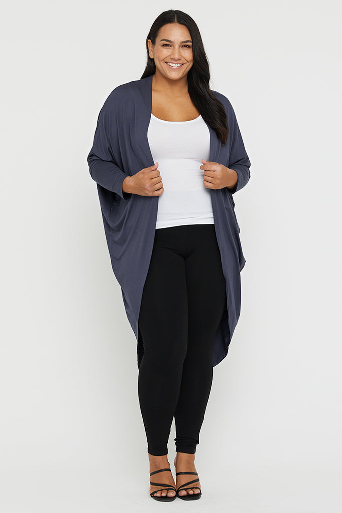 Cocoon Cardigan - Storm | Bamboo Body