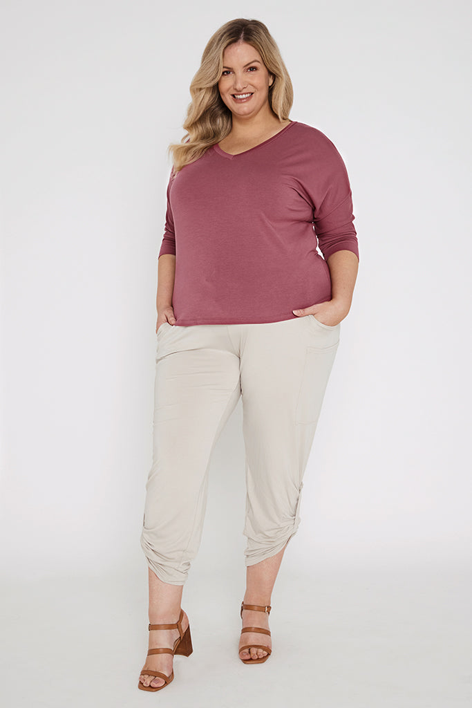 Dolman Sleeve Top - Dry Rose | Bamboo Body