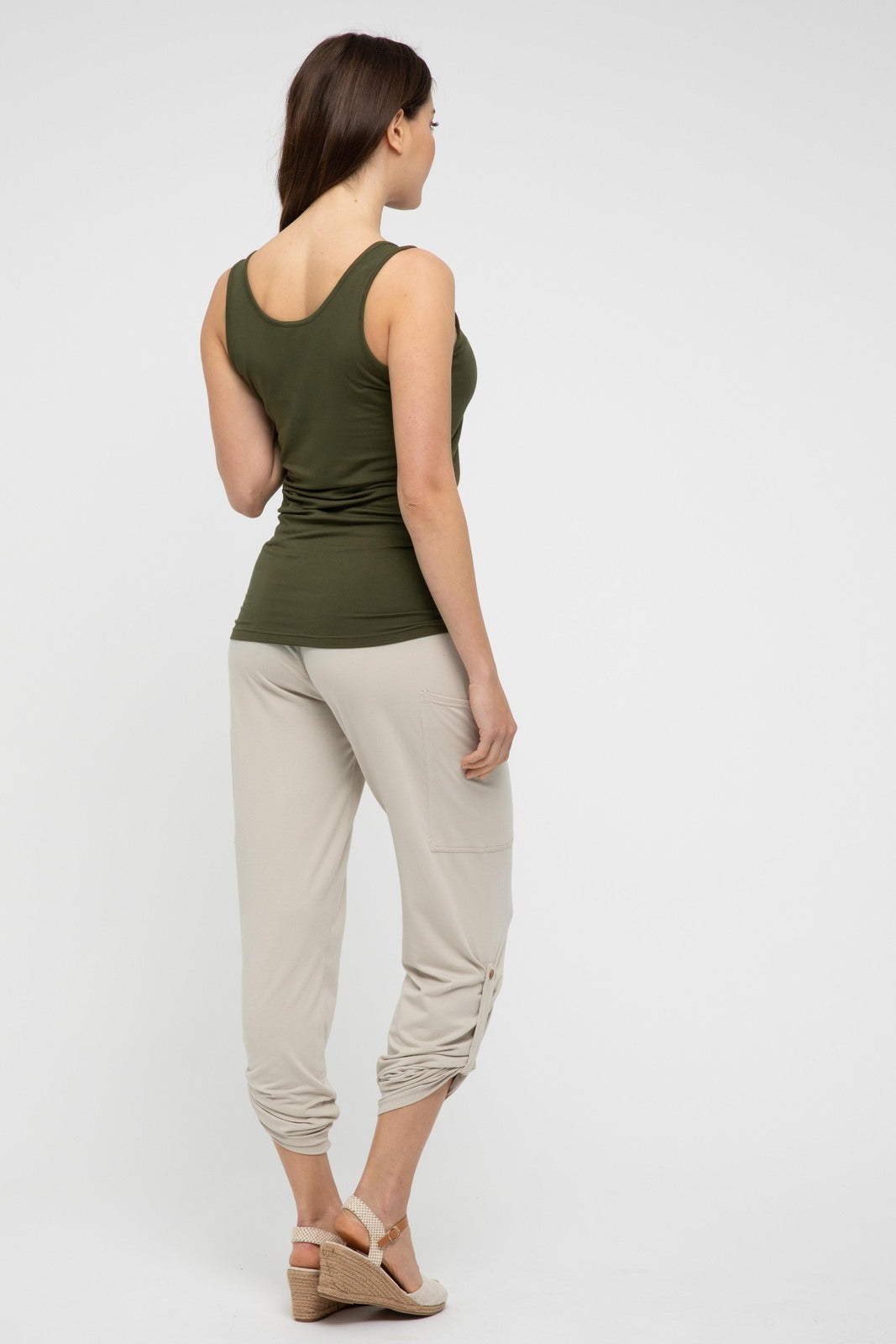 Vest Top - Dark Olive