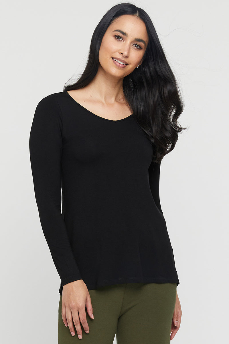 Monaco Top - Black | Bamboo Body