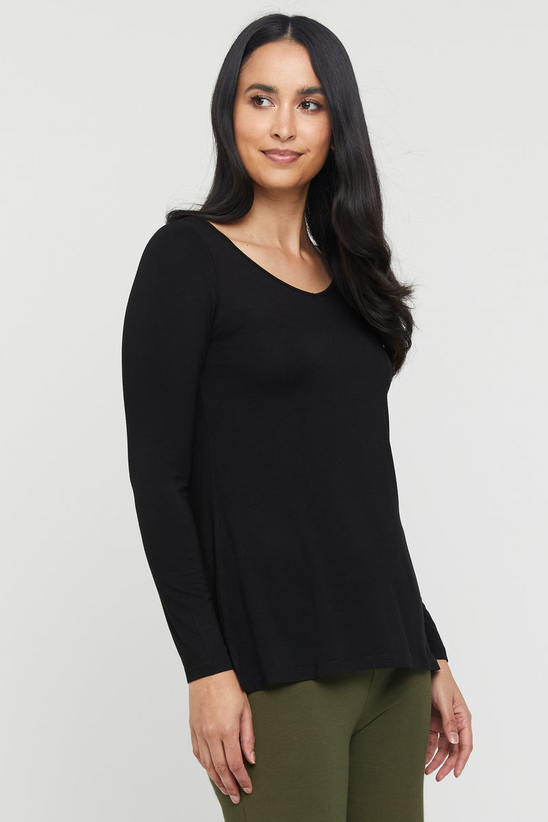 Monaco Top - Black | Bamboo Body