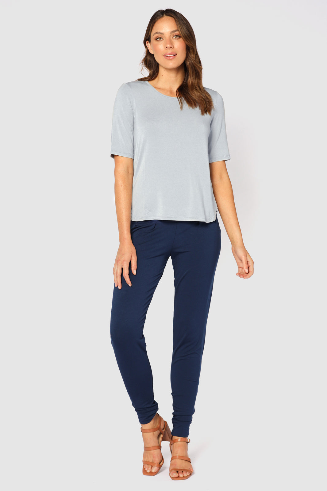 Softline Slouch Pants (no pockets) - Navy