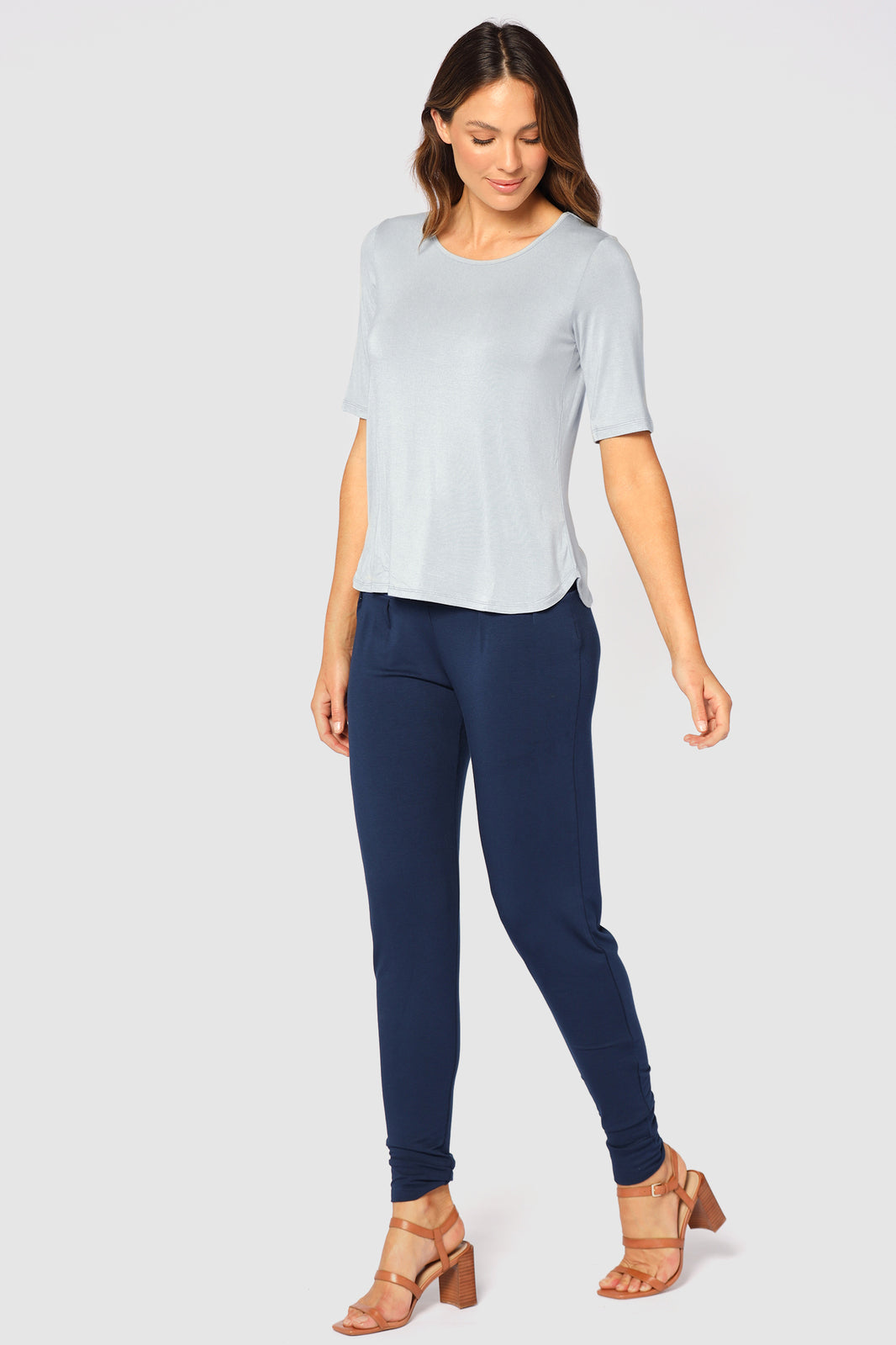 Softline Slouch Pants (no pockets) - Navy