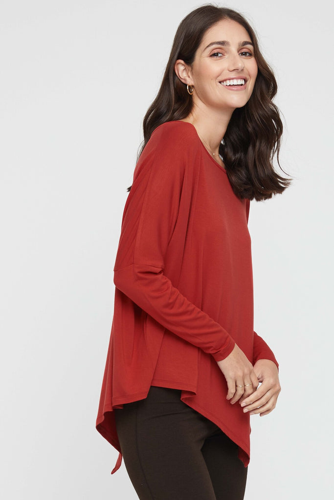 Relax Boatneck - Warm Red | Bamboo Body