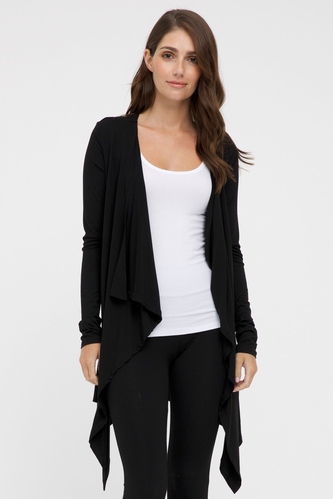 Waterfall Cardigan - Black