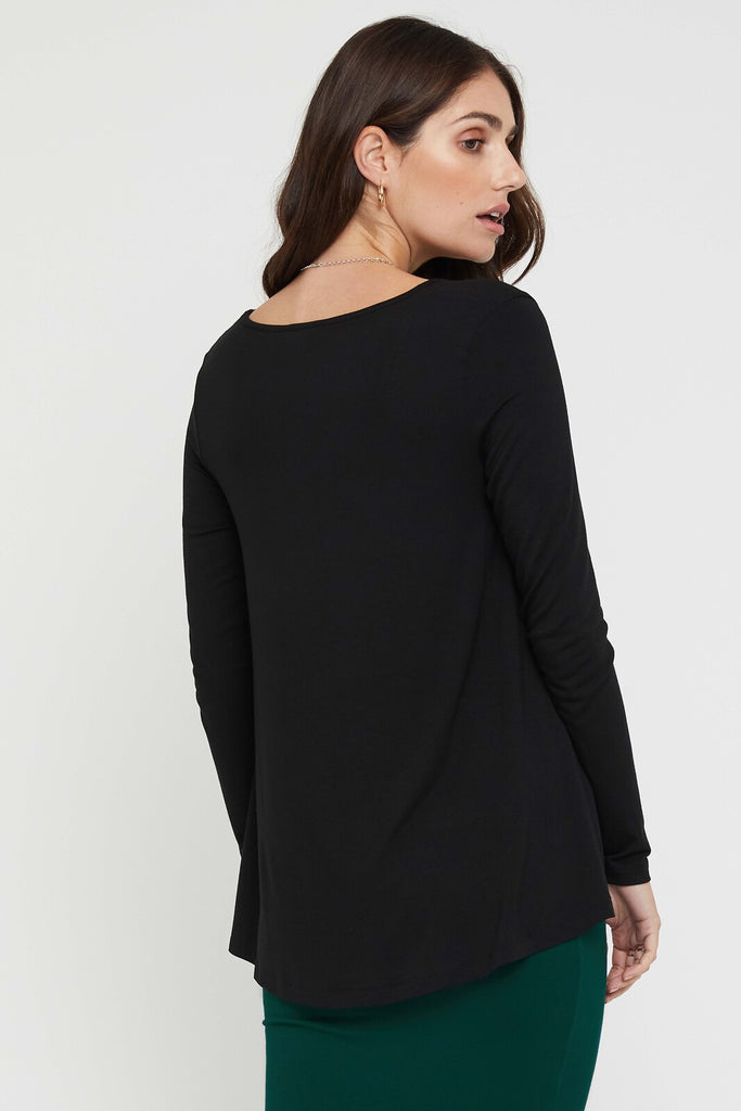 Paige Top - Black | Bamboo Body