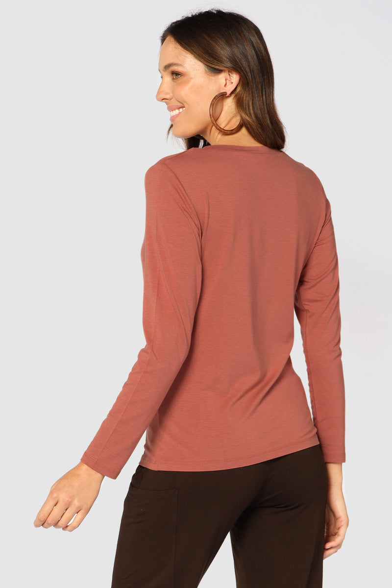 Cassie Crew Neck Cedarwood Bamboo Body 