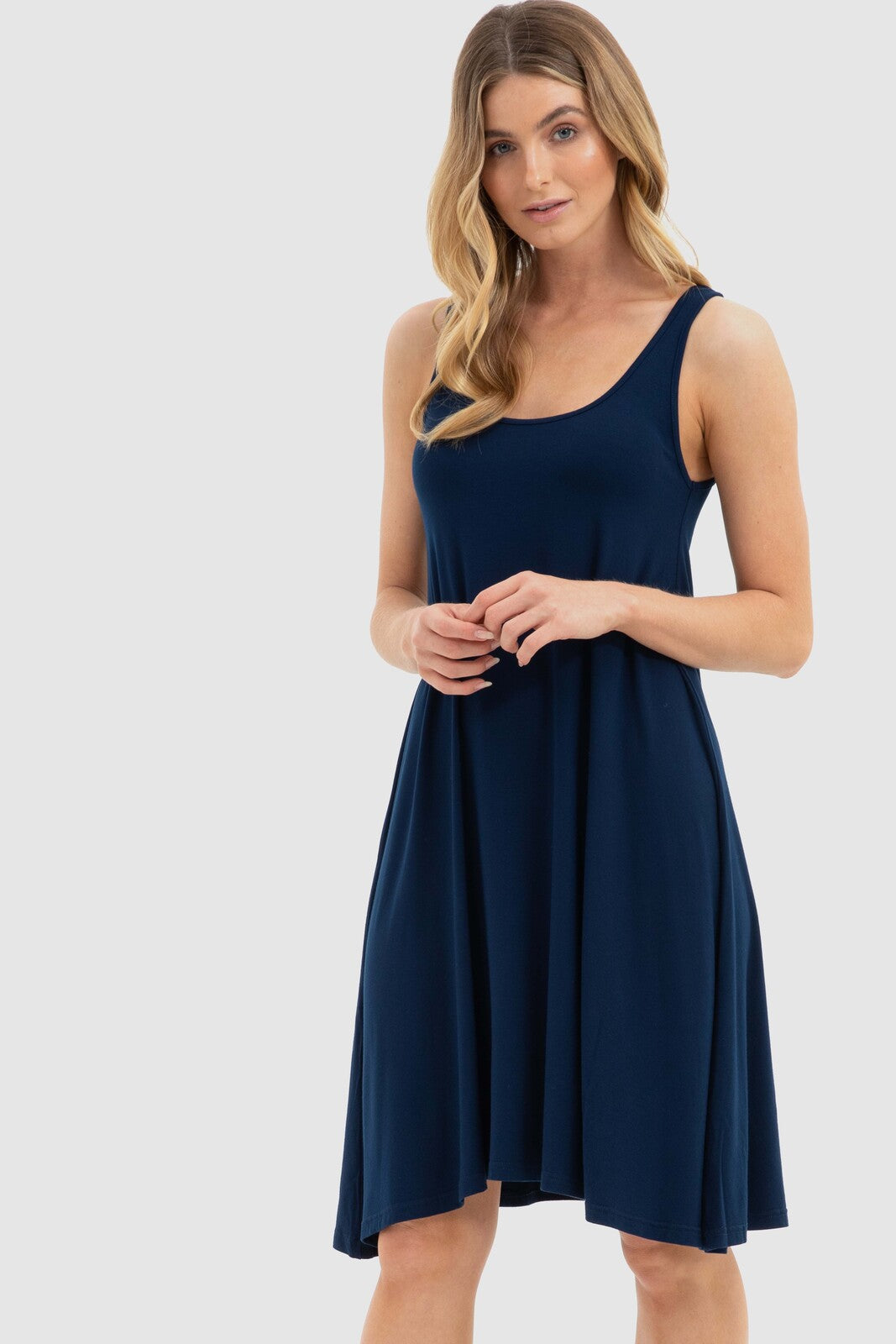 Swing Dress - Navy