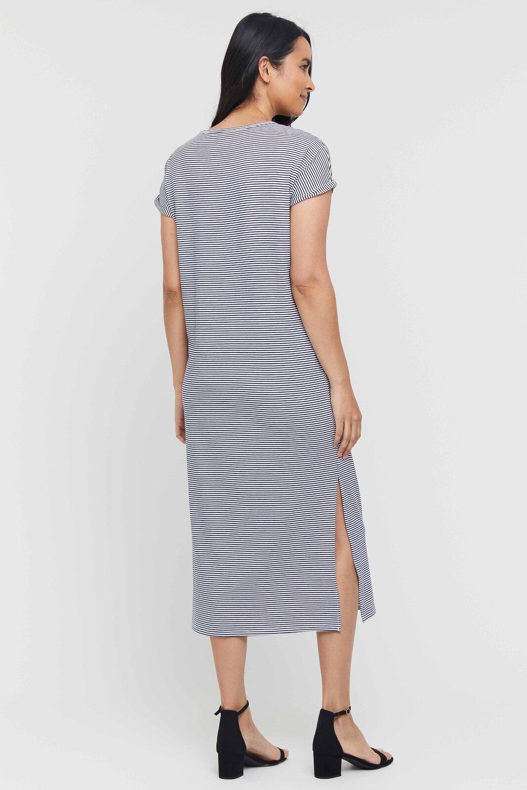 Elsie Dress - Thin Stripe