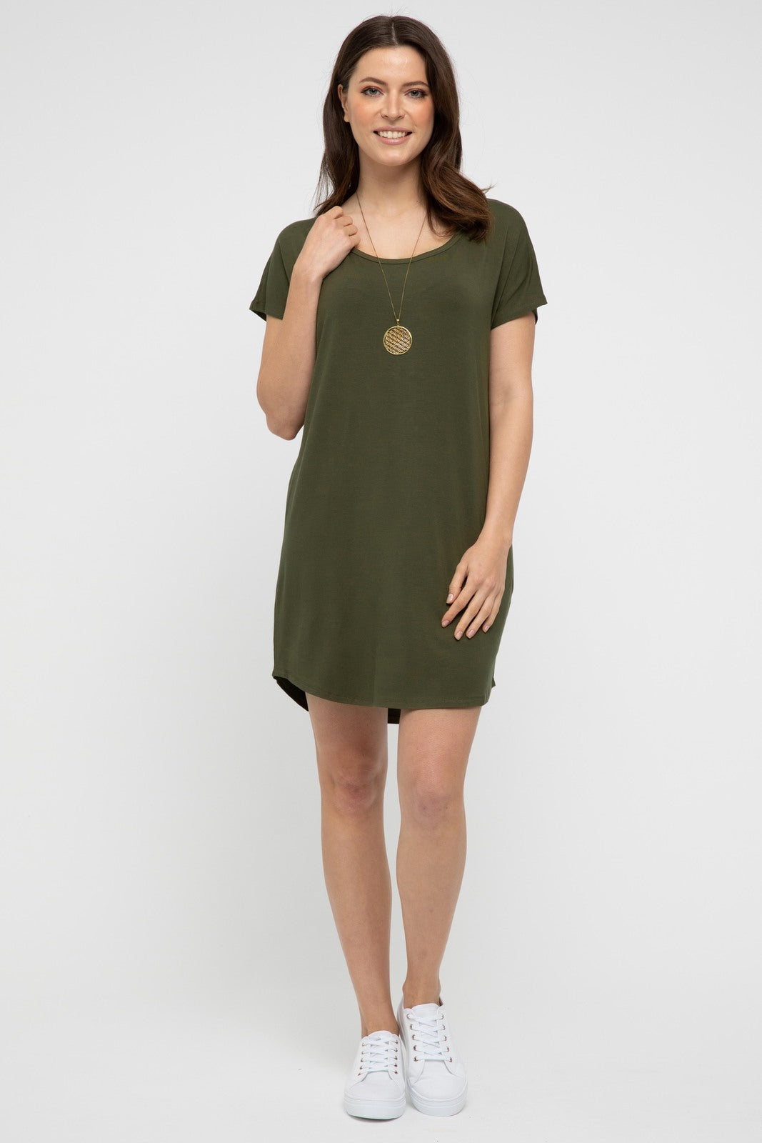 Niah Dress - Dark Olive