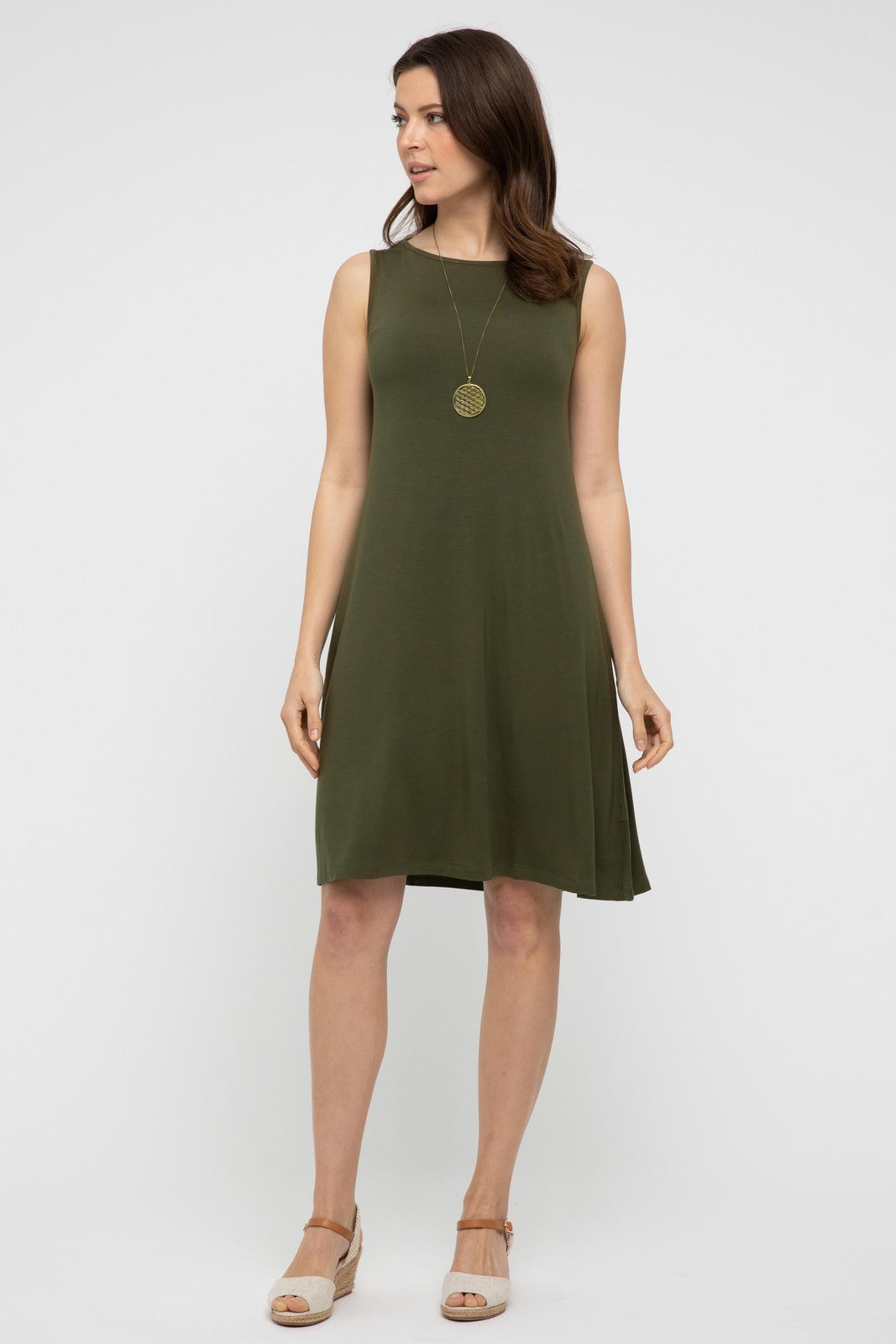 Adele Dress - Dark Olive