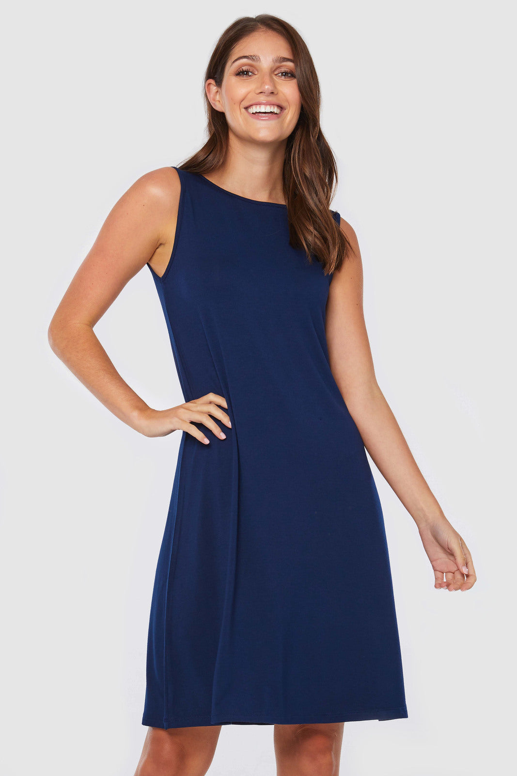 Adele Dress - Navy