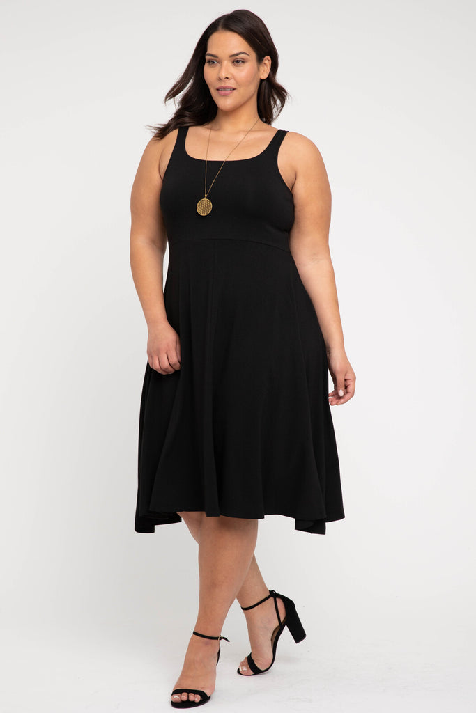 Melanie Dress - Black | Bamboo Body