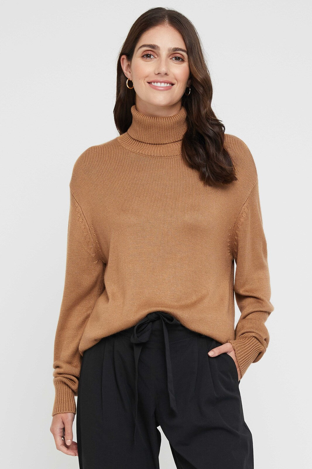 Turtleneck Knit - Camel