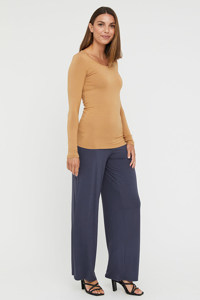 Luxe Wide Leg Pant - Storm