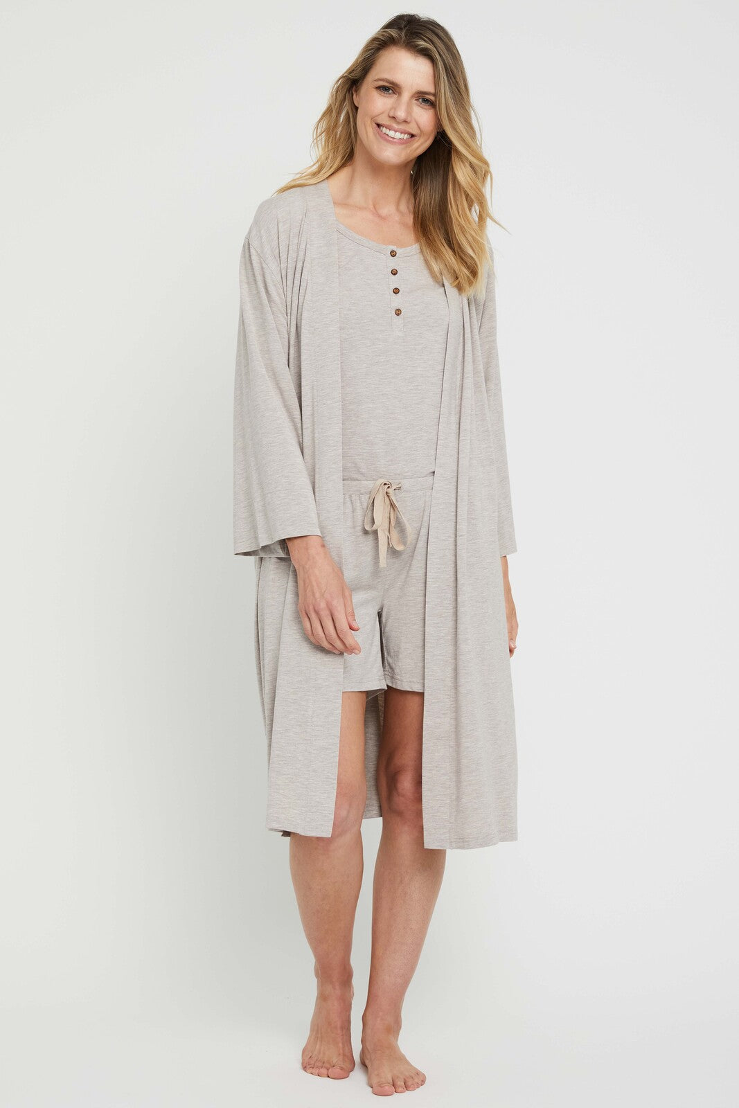 Sleepwear Robe - Oatmeal