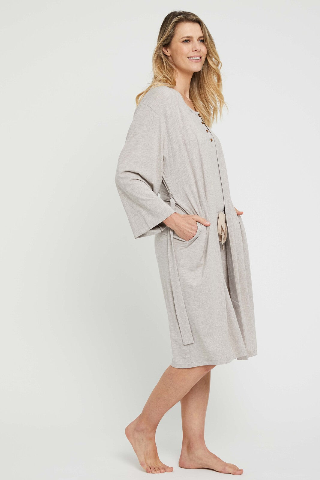 Sleepwear Robe - Oatmeal