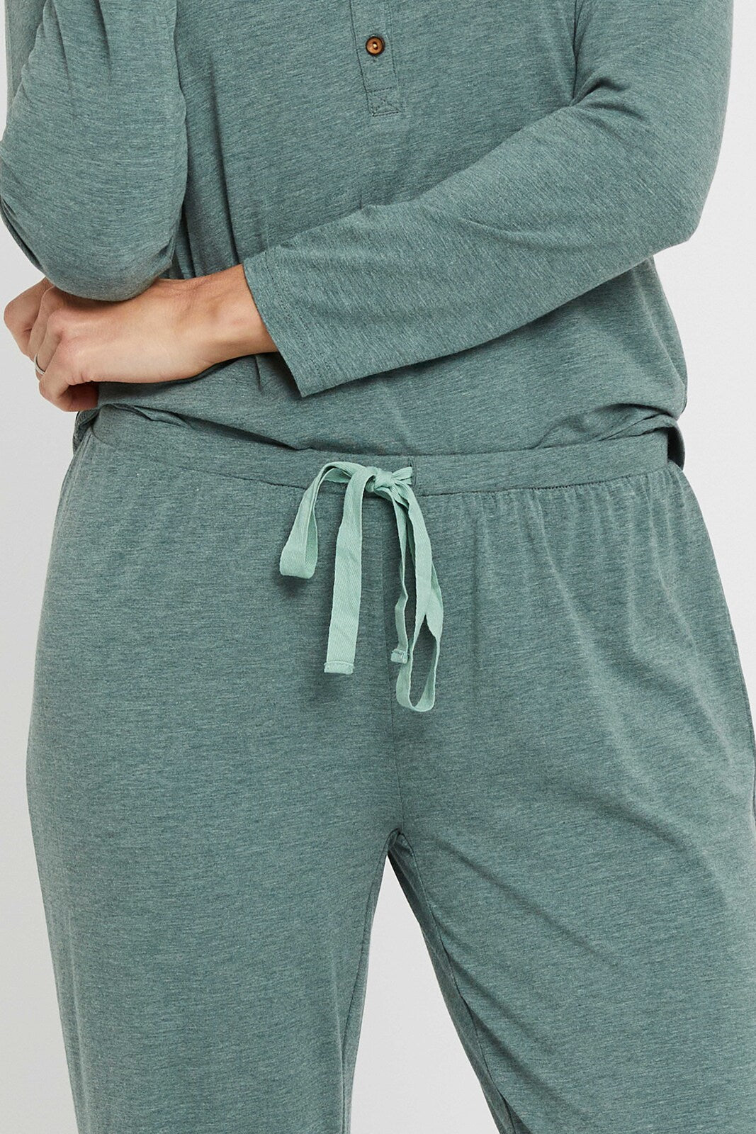 3/4 PJ Pant - Moss Green