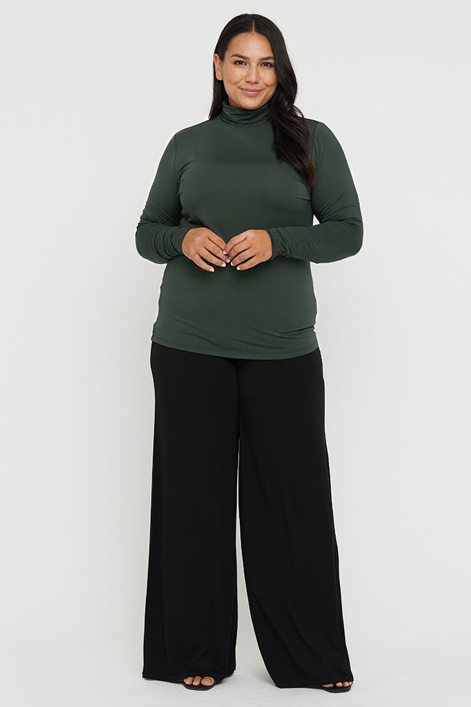 Bamboo Turtle Neck - Forest